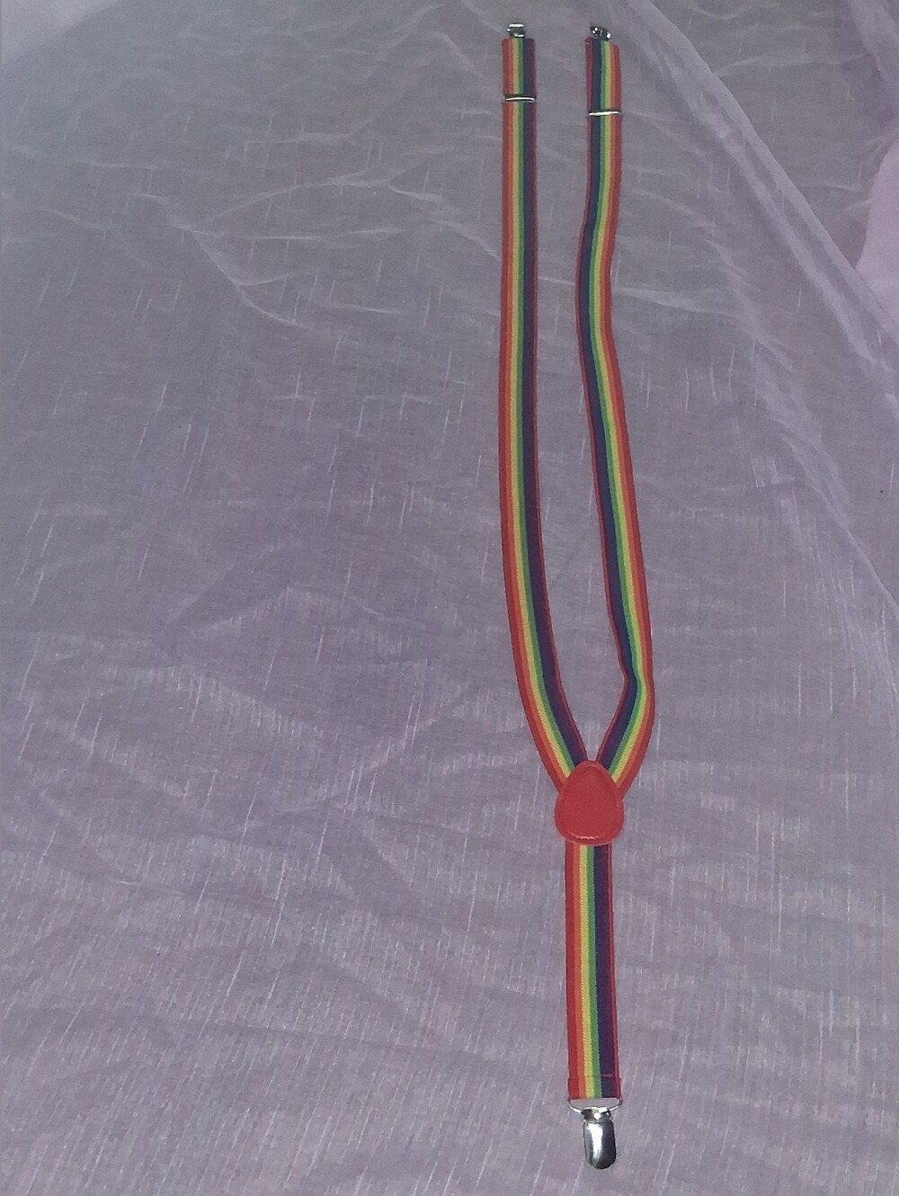 Suspenders Rainbow Striped Unisex Adjustable Costume Retro